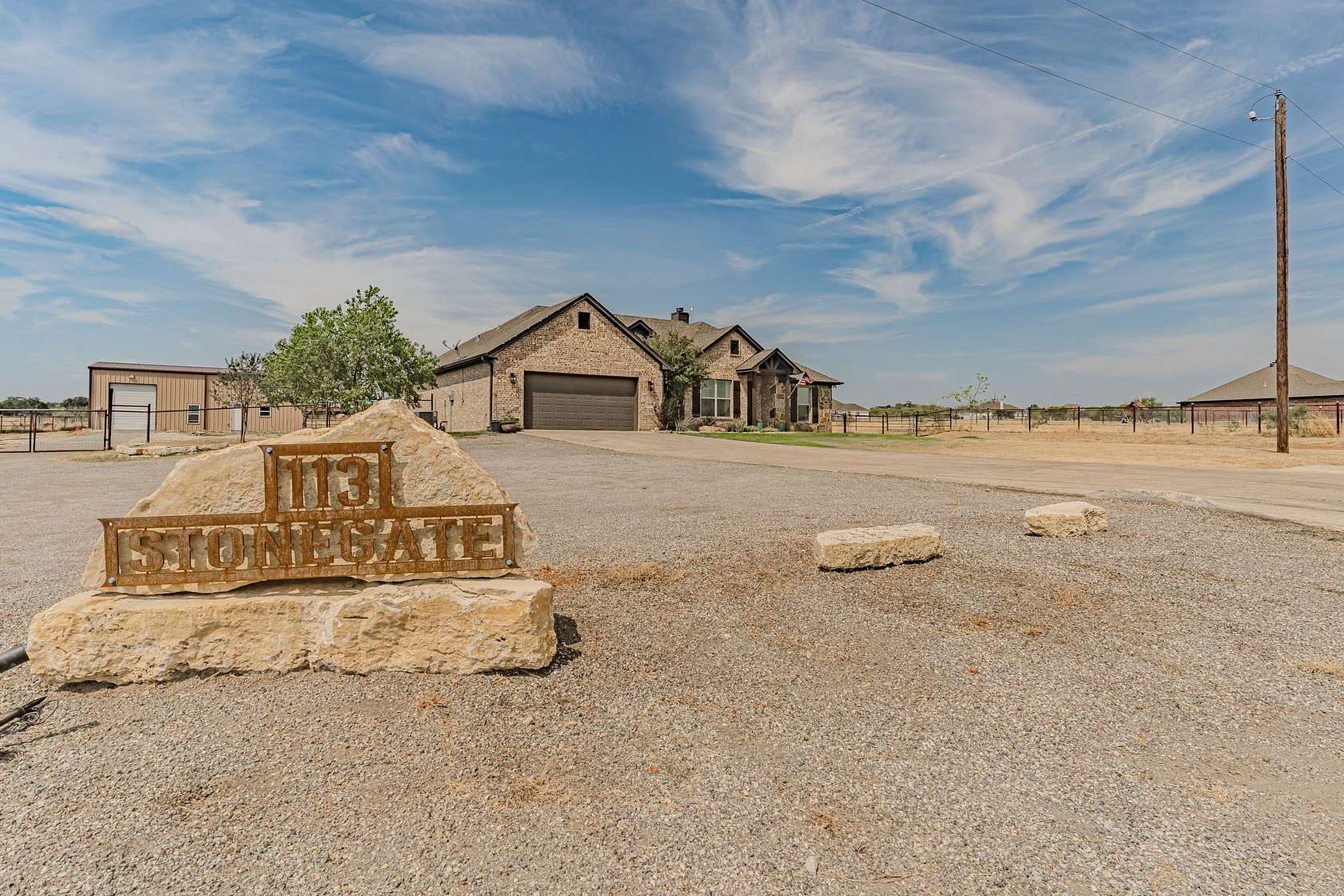 2.47 Acres of Land with Home for Sale in Brock, Texas
