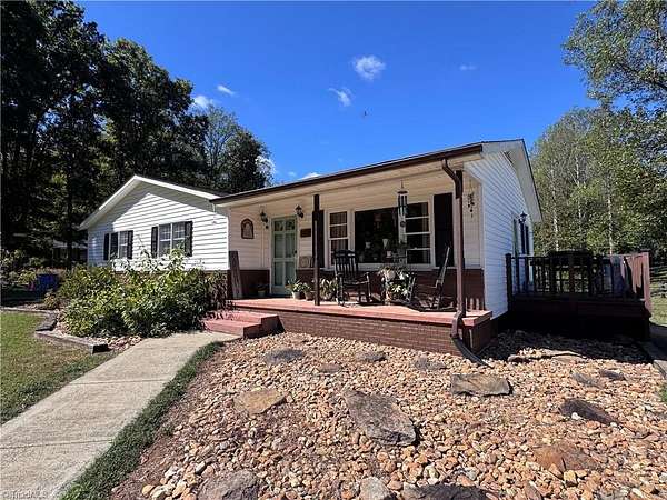 10 Acres of Land with Home for Sale in Pilot Mountain, North Carolina