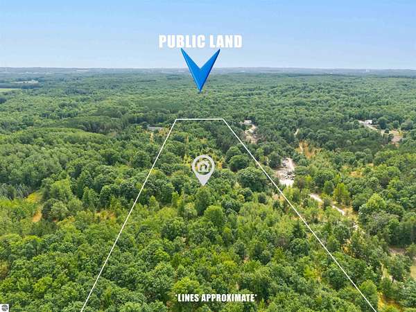 15 Acres of Recreational & Residential Land for Sale in McBain, Michigan