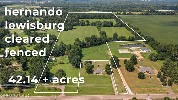 42.1 Acres of Agricultural & Residential Land for Sale in Hernando, Mississippi