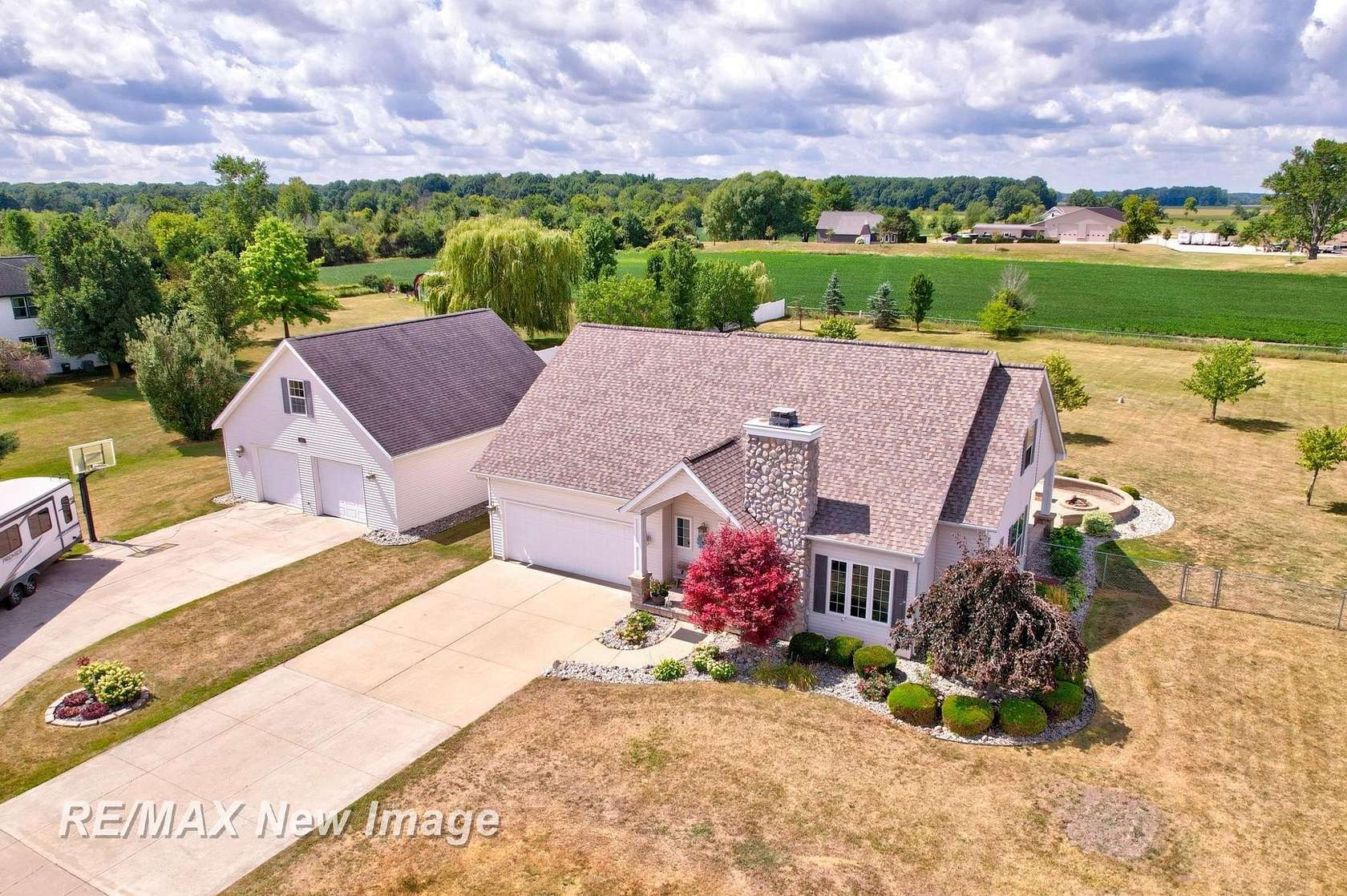 2 Acres of Land with Home for Sale in Freeland, Michigan