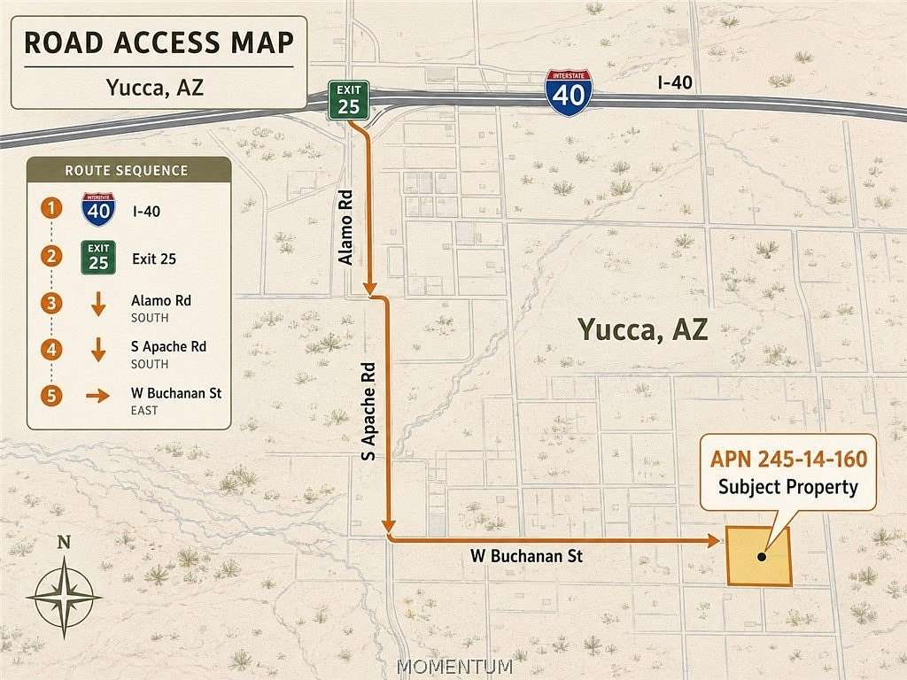 1.3 Acres of Residential Land for Sale in Yucca, Arizona