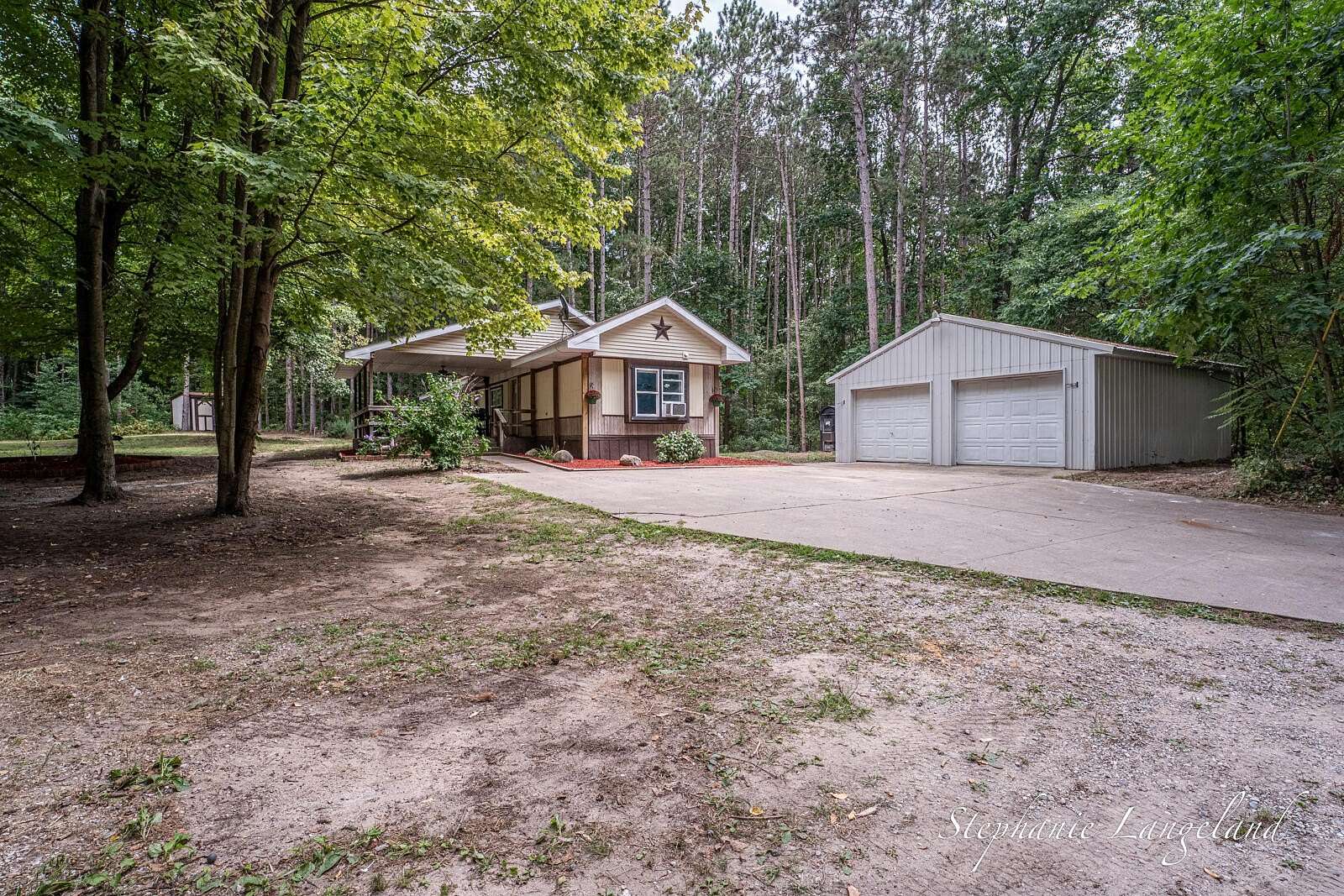 6.82 Acres of Land with Home for Sale in Holton, Michigan