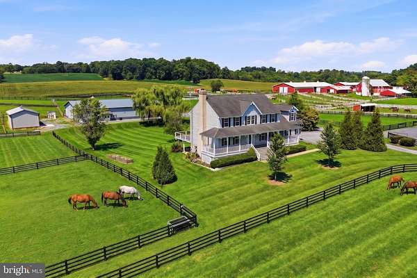 14.6 Acres of Land with Home for Sale in Union Bridge, Maryland