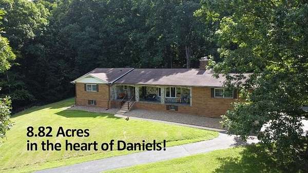 8.83 Acres of Land with Home for Sale in Daniels, West Virginia