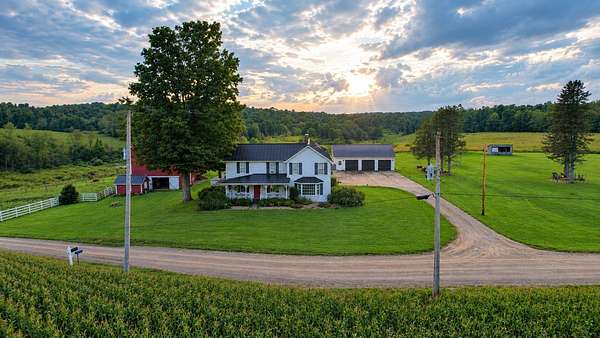 50 Acres of Agricultural Land with Home for Sale in Guys Mills, Pennsylvania