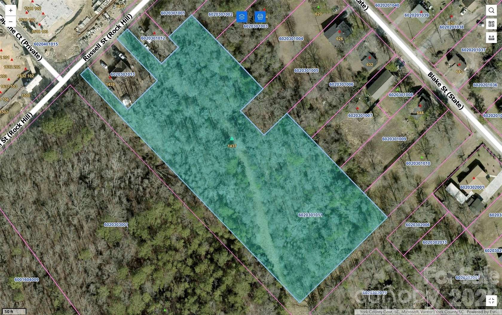 3.17 Acres of Residential Land for Sale in Rock Hill, South Carolina