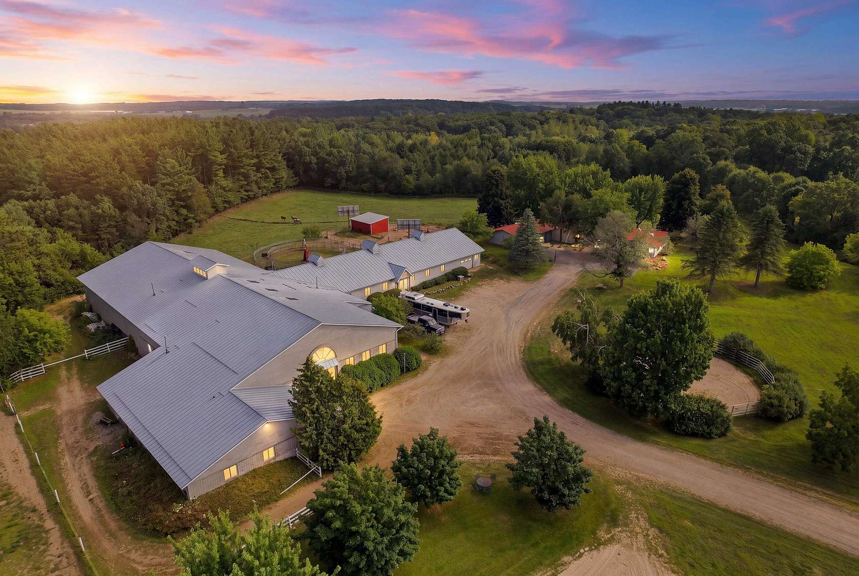 40.8 Acres of Agricultural Land with Home for Sale in Stevens Point, Wisconsin