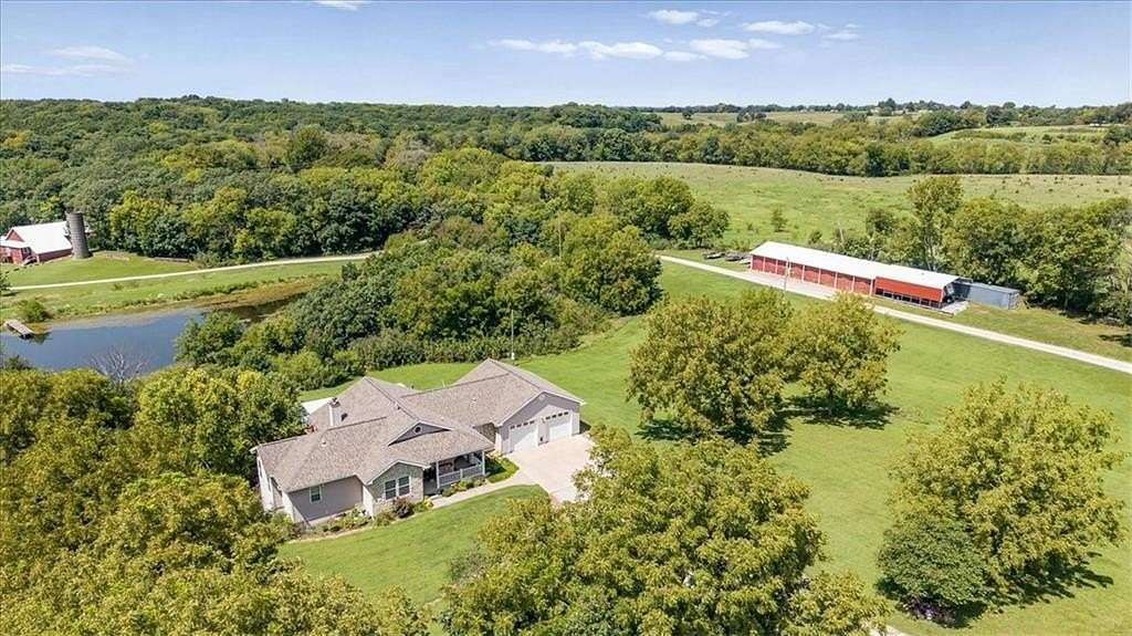 59.5 Acres of Recreational Land with Home for Sale in Ozawkie, Kansas
