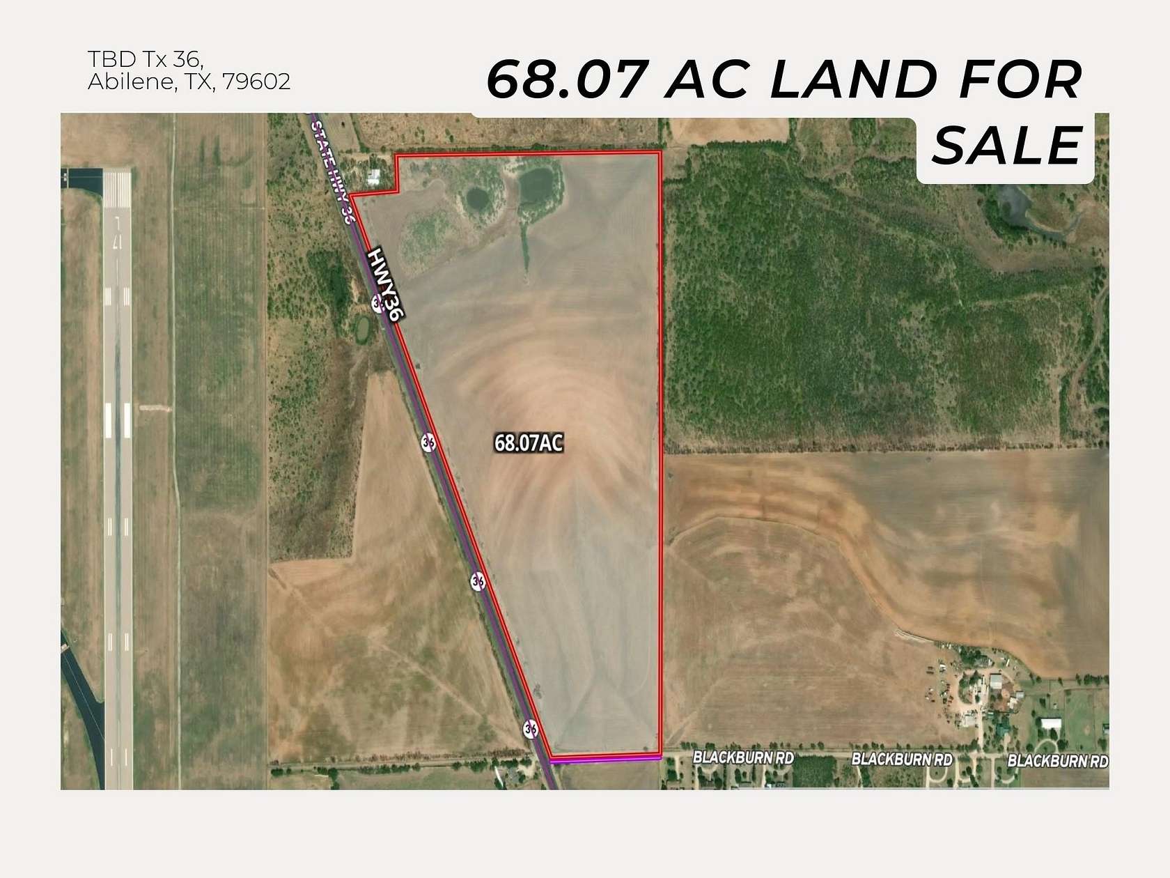 68 Acres of Land for Sale in Abilene, Texas