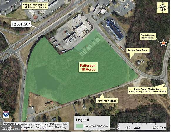 18 Acres of Land for Sale in Ruther Glen, Virginia
