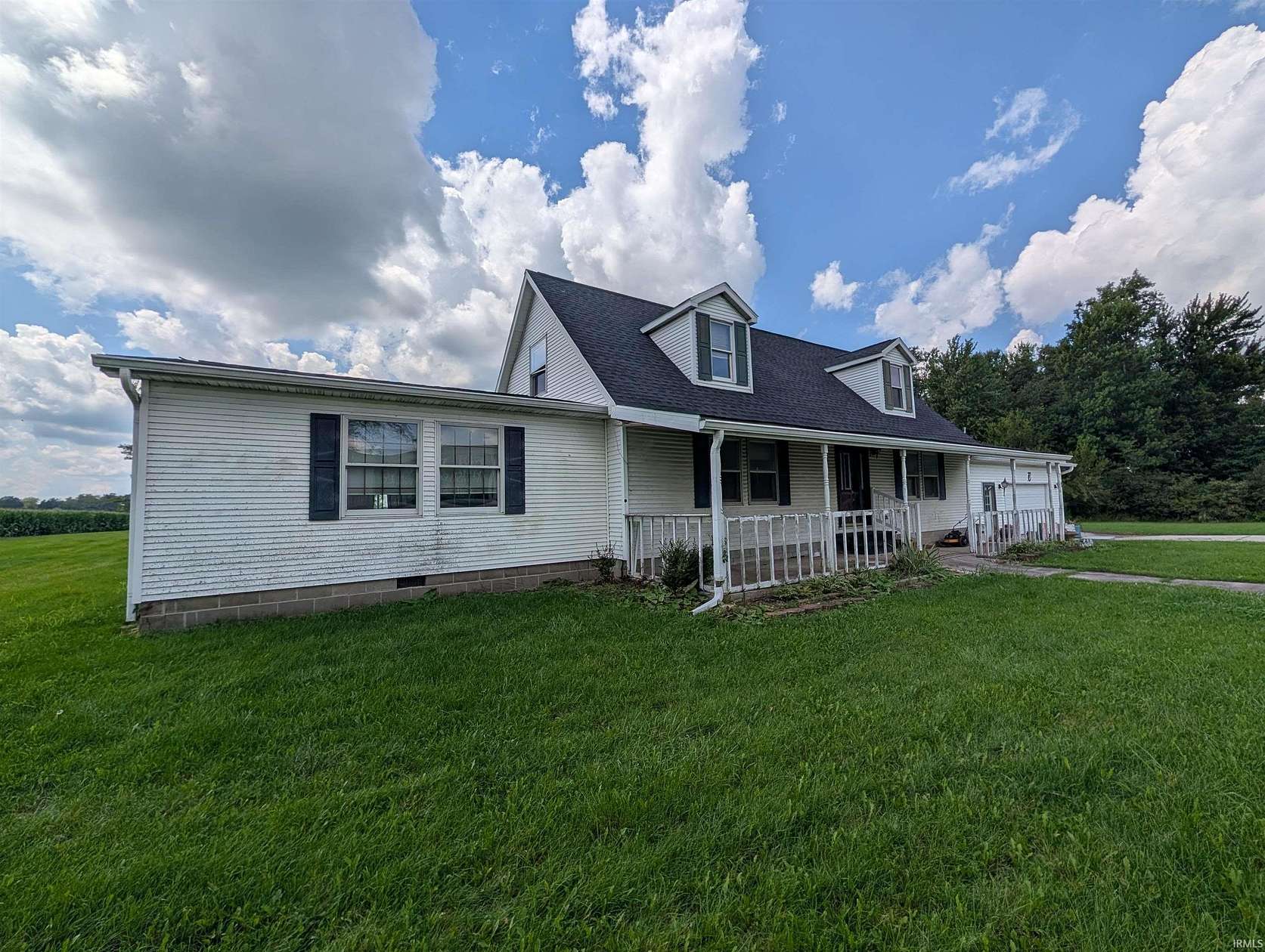 5 Acres of Land with Home for Sale in Montpelier, Indiana
