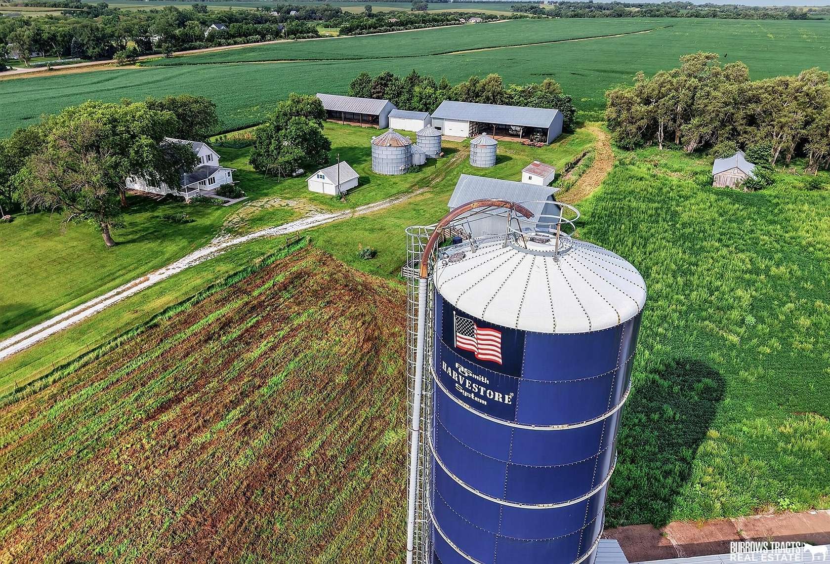 10.8 Acres of Recreational Land with Home for Sale in Bennet, Nebraska