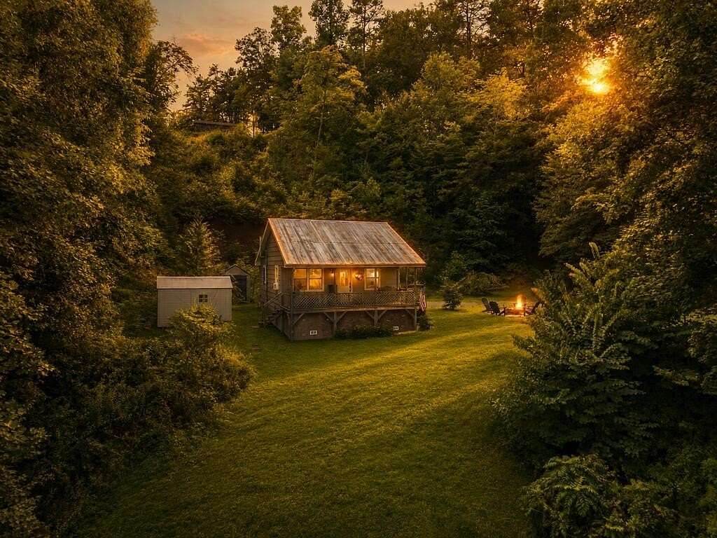 3.34 Acres of Land with Home for Sale in Franklin, North Carolina