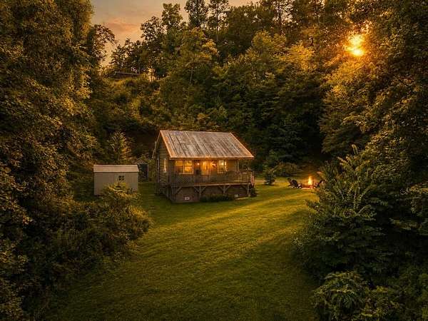 3.34 Acres of Land with Home for Sale in Franklin, North Carolina