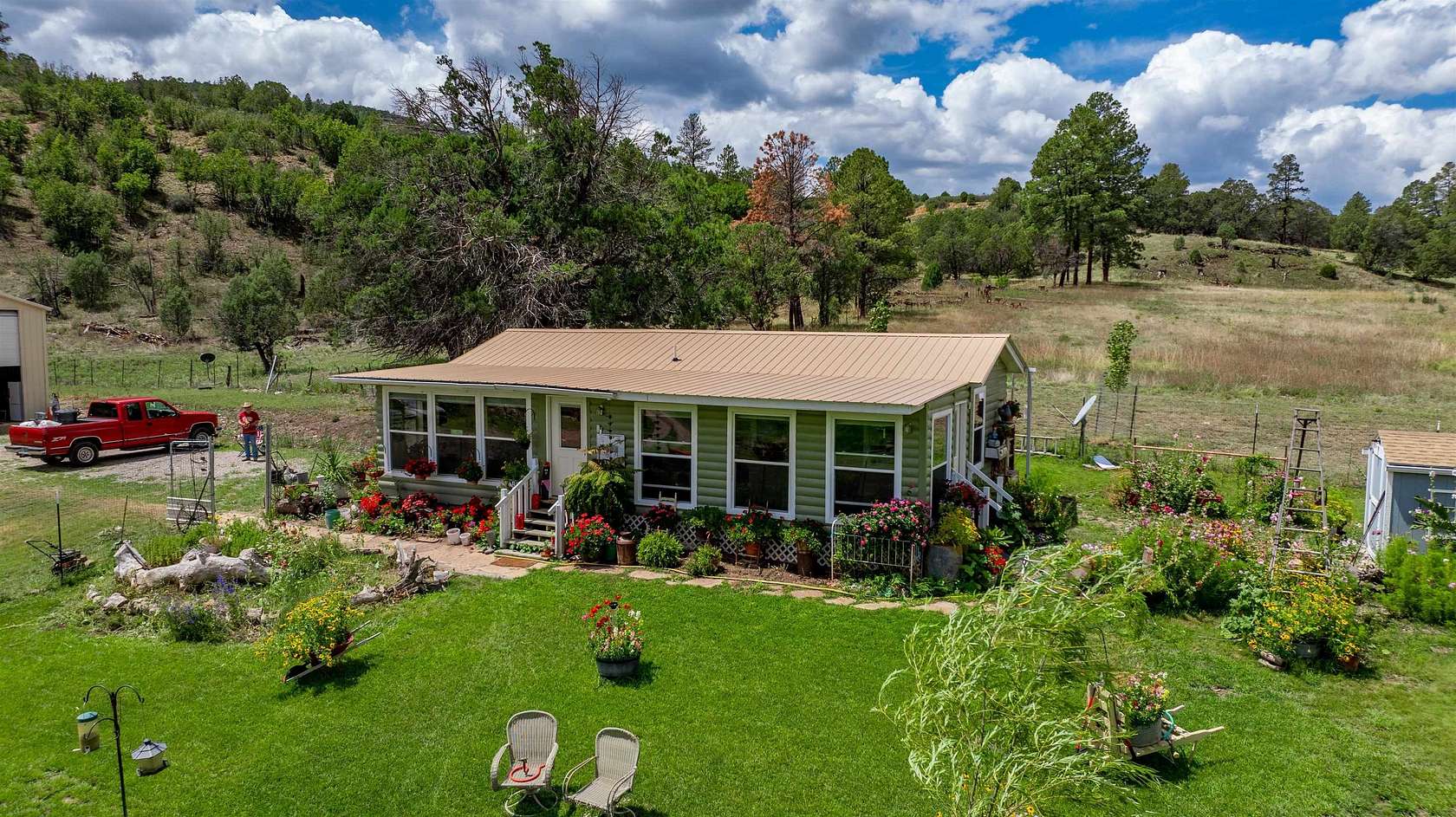 3.5 Acres of Land with Home for Sale in Mayhill, New Mexico