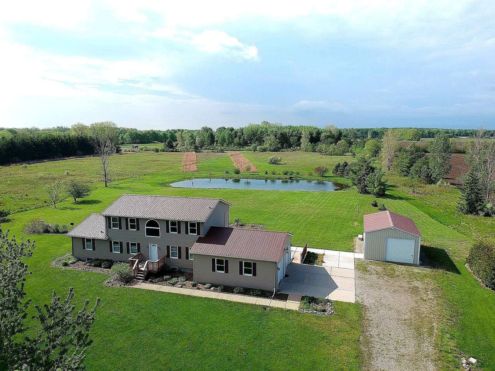 10 Acres of Land with Home for Sale in Columbus, Michigan
