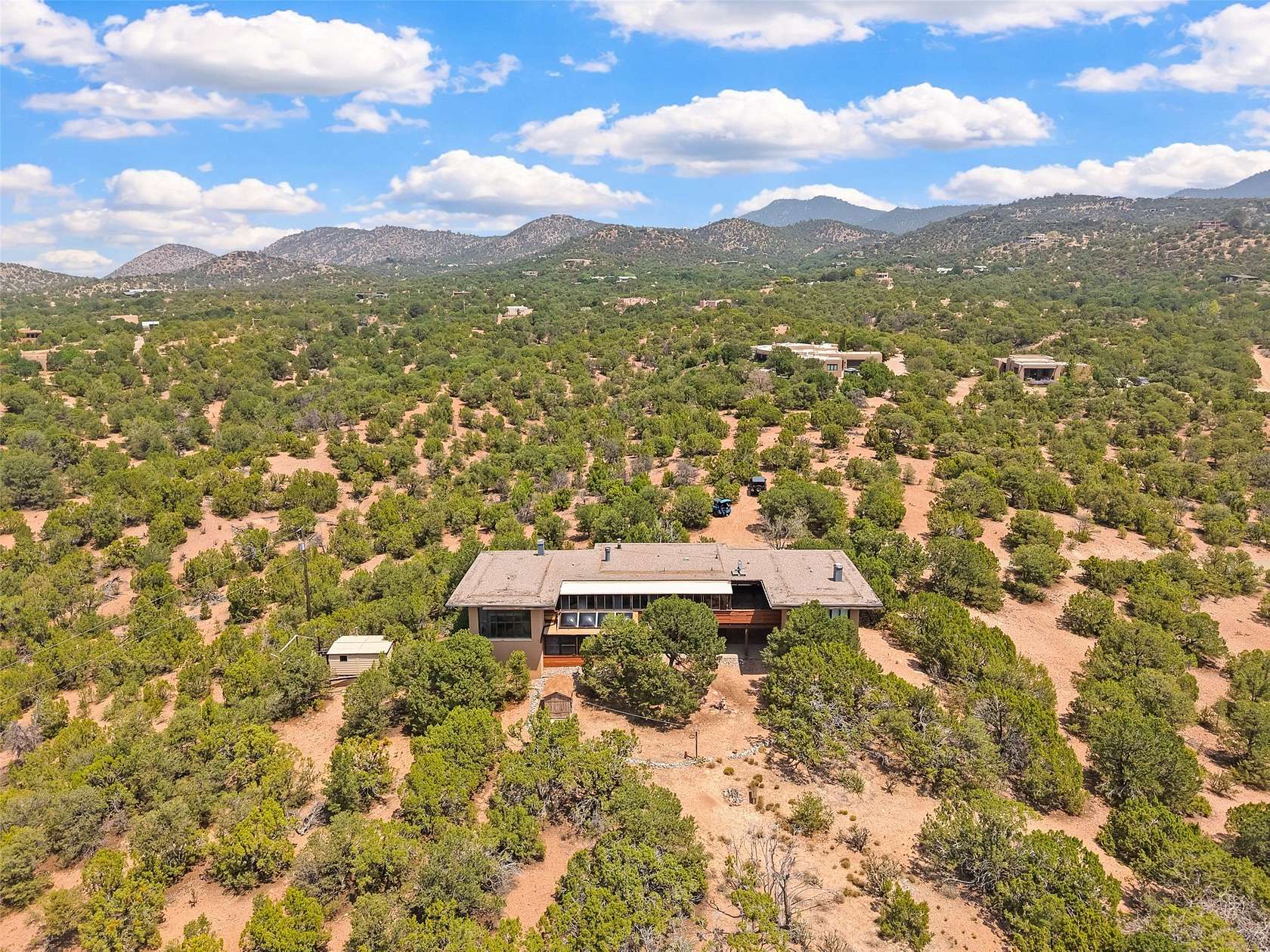9.1 Acres of Land with Home for Sale in Santa Fe, New Mexico