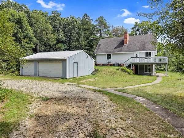 8.33 Acres of Land with Home for Sale in Springfield Township, Michigan