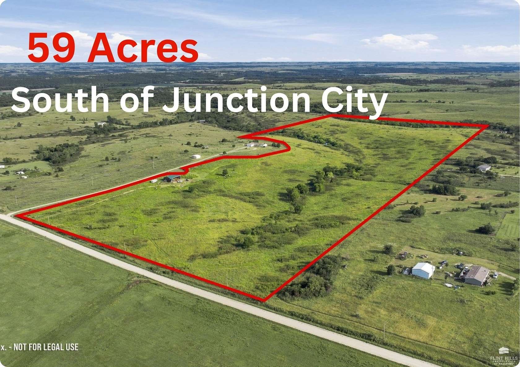 59 Acres of Recreational & Residential Land for Sale in Junction City, Kansas