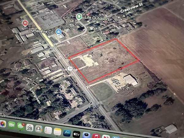 6 Acres of Commercial Land for Sale in Dumas, Arkansas