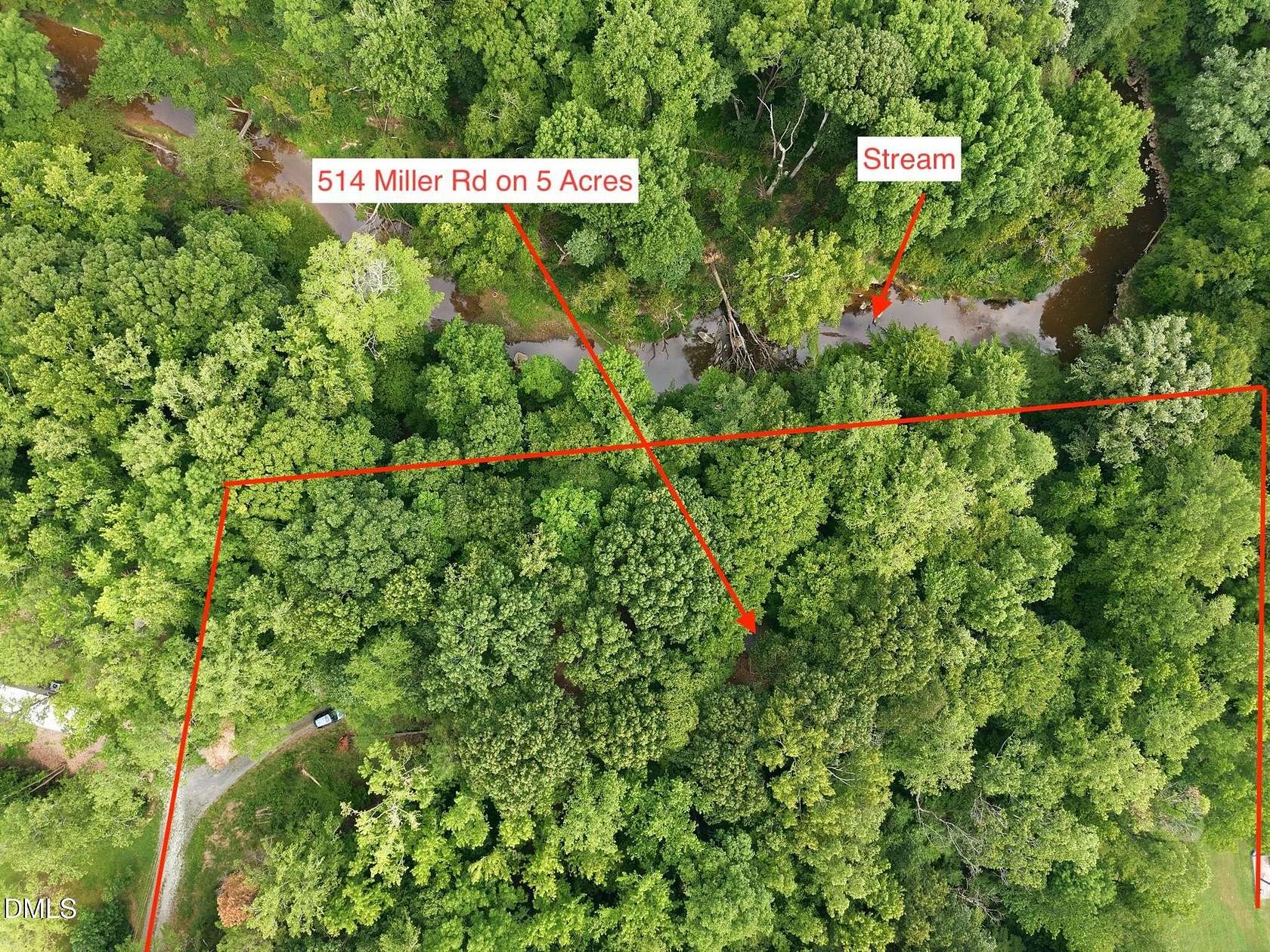 5 Acres of Land with Home for Sale in Timberlake, North Carolina
