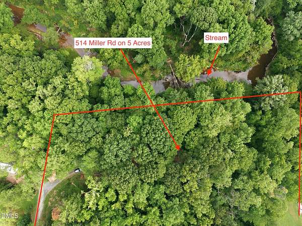 5 Acres of Land with Home for Sale in Timberlake, North Carolina