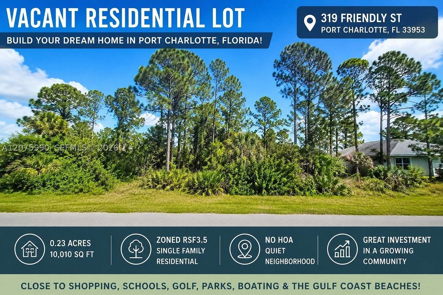 0.23 Acres of Residential Land for Sale in Port Charlotte, Florida