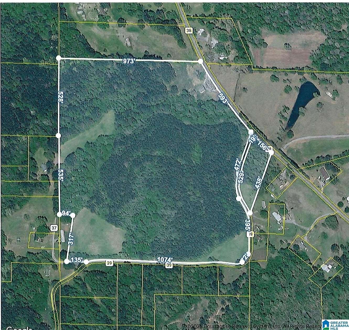 40 Acres of Recreational & Residential Land for Sale in Hanceville, Alabama
