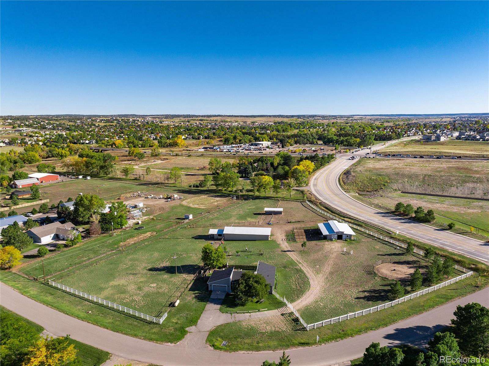 3.6 Acres of Land with Home for Lease in Parker, Colorado