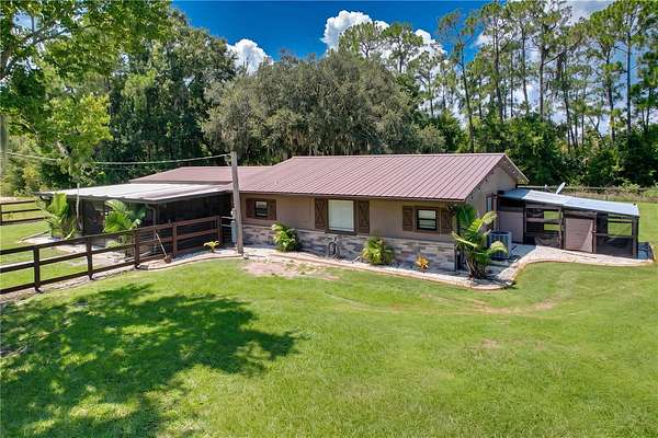10 Acres of Land with Home for Sale in Polk City, Florida