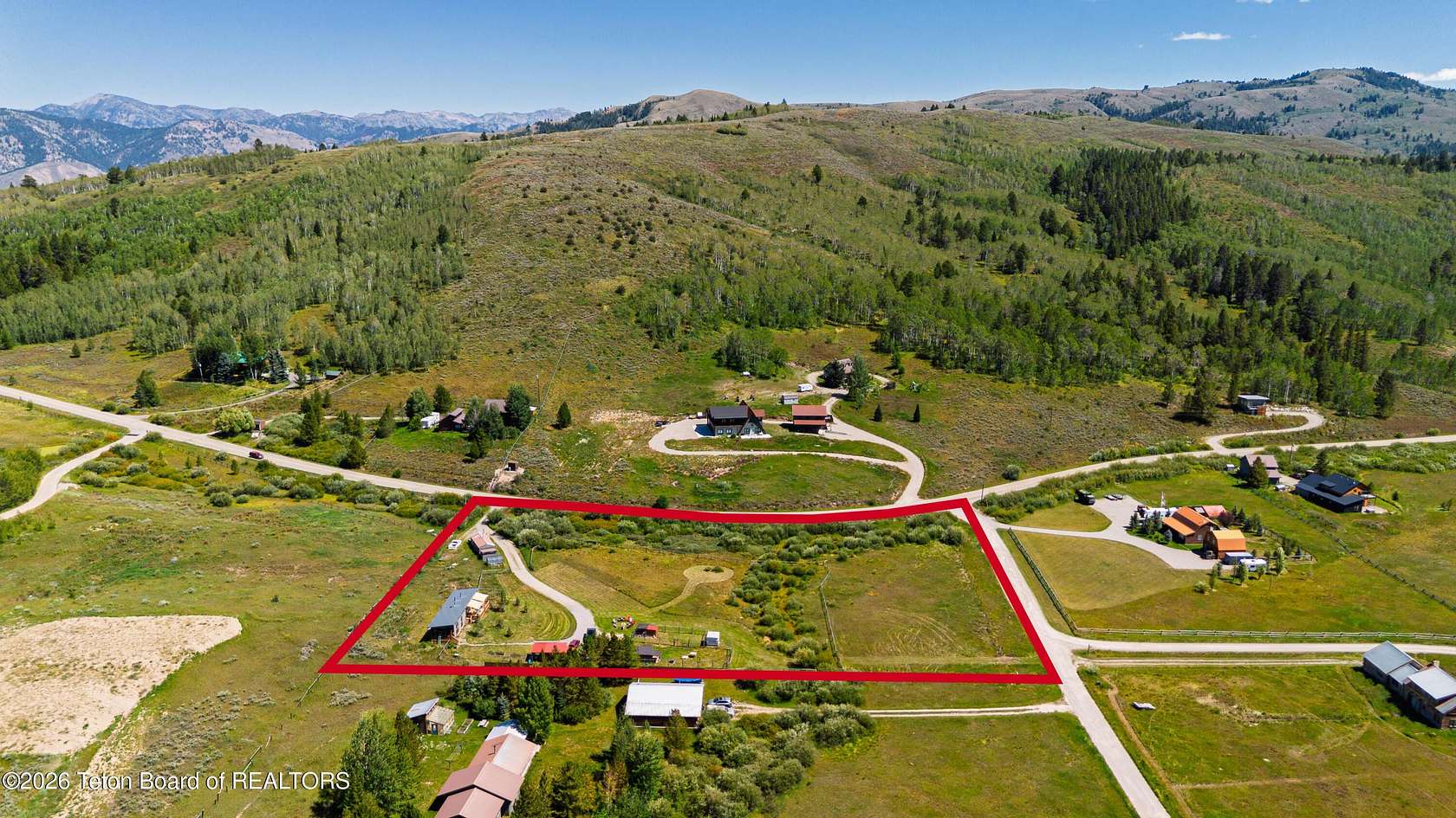 3.5 Acres of Land with Home for Sale in Wilson, Wyoming
