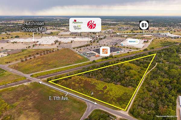 7.6 Acres of Commercial Land for Sale in Hutchinson, Kansas