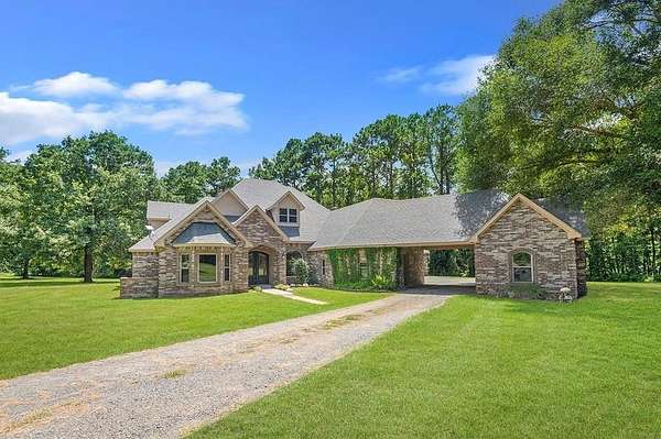 10.5 Acres of Recreational Land with Home for Sale in Hemphill, Texas