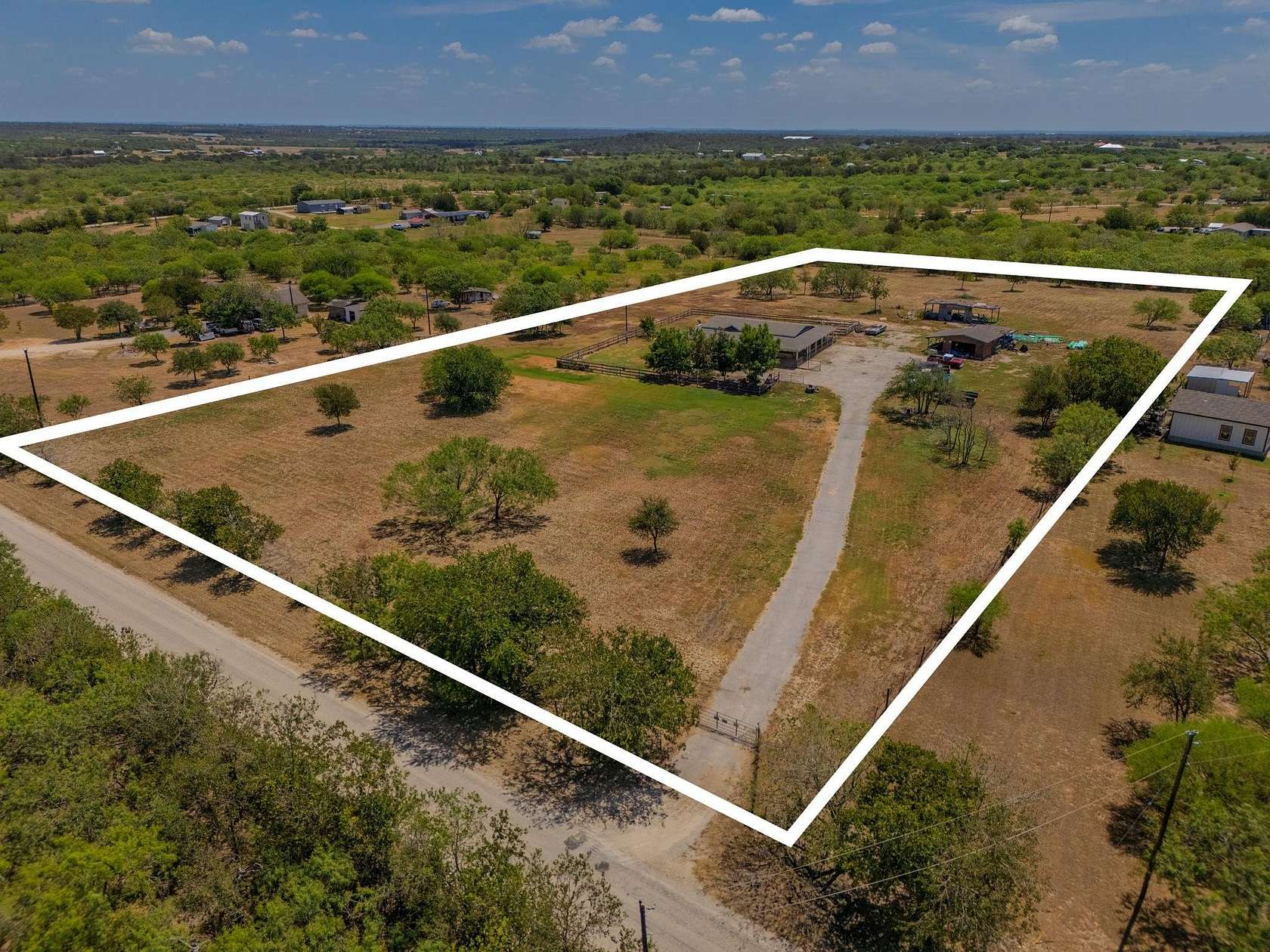 5 Acres of Land with Home for Sale in Lockhart, Texas