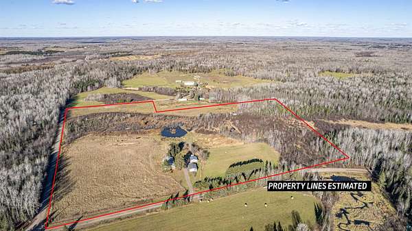35 Acres of Agricultural Land with Home for Sale in Brookston, Minnesota