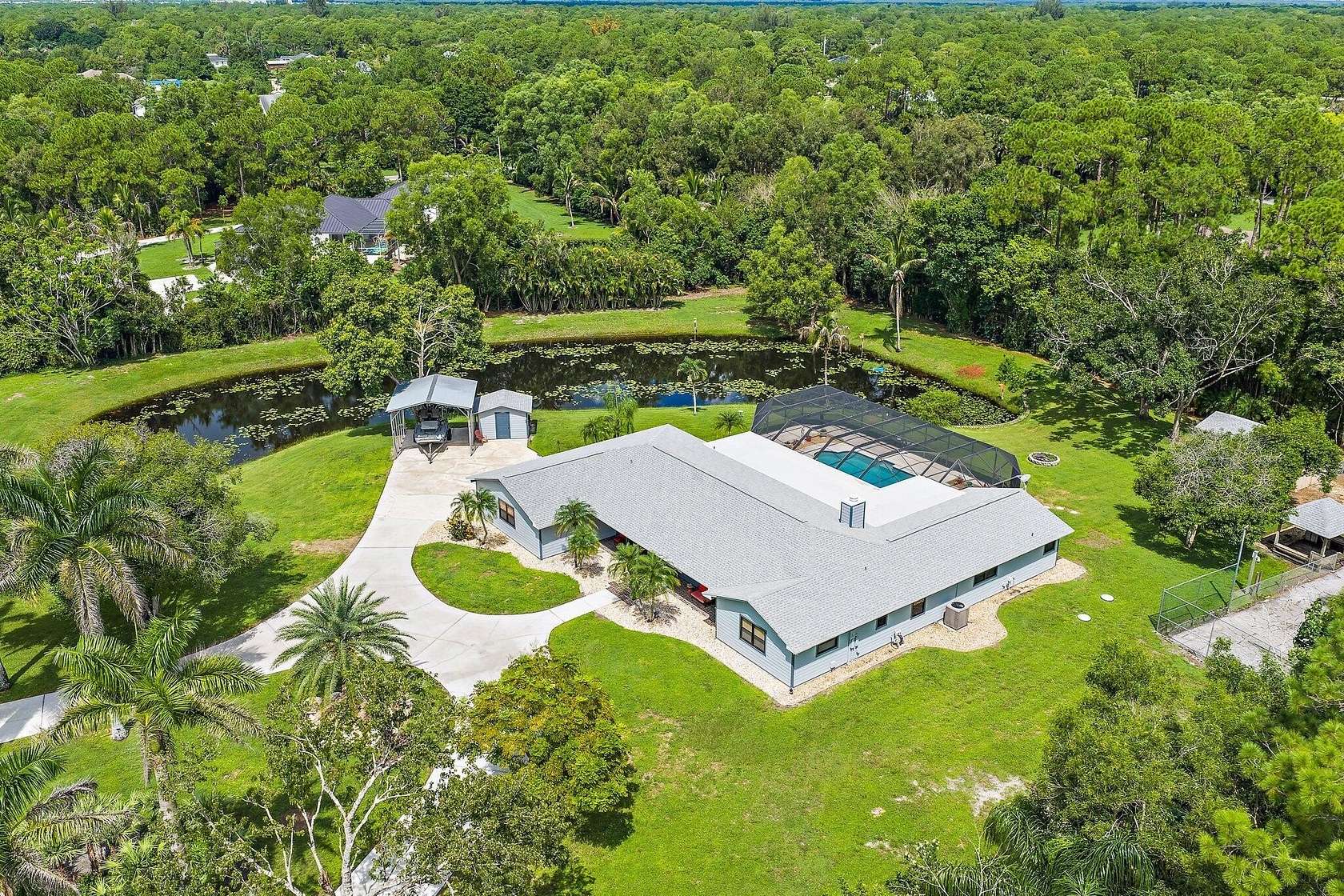 2.5 Acres of Land with Home for Sale in Jupiter, Florida