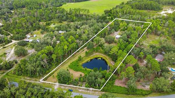 4.82 Acres of Land with Home for Sale in Eustis, Florida
