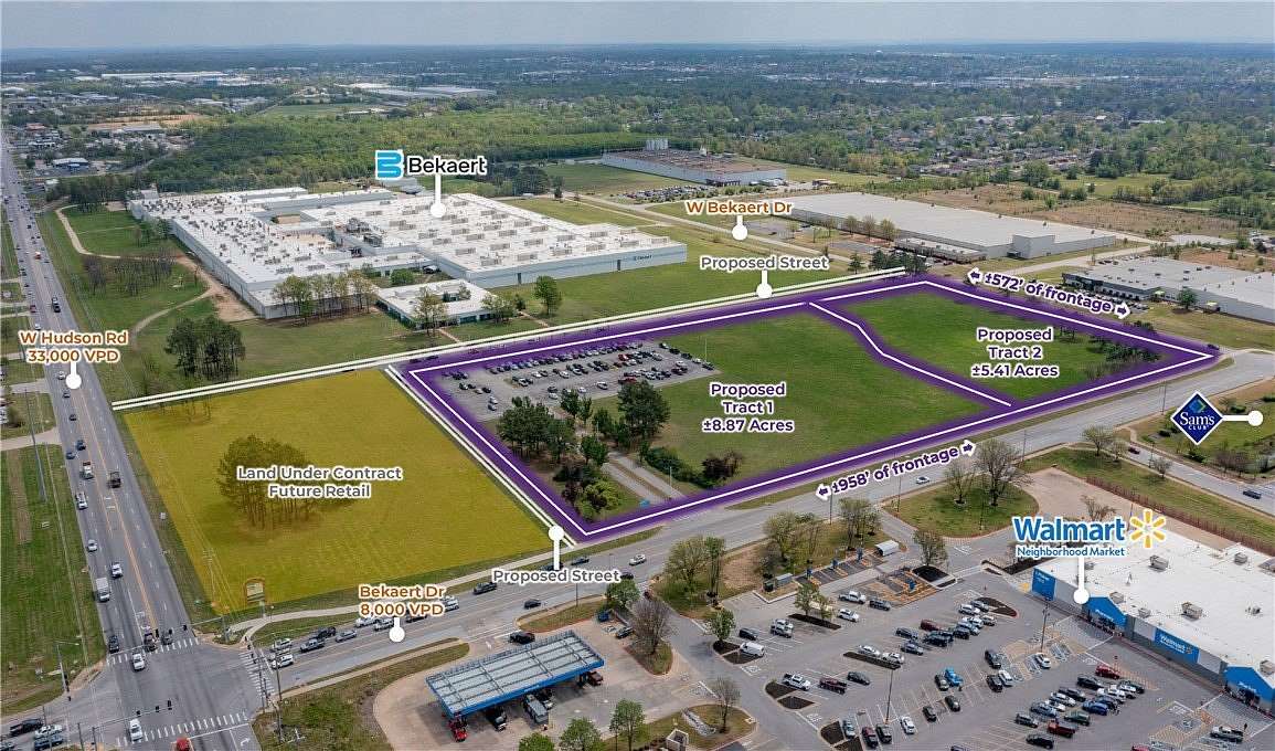 14.3 Acres of Commercial Land for Sale in Rogers, Arkansas