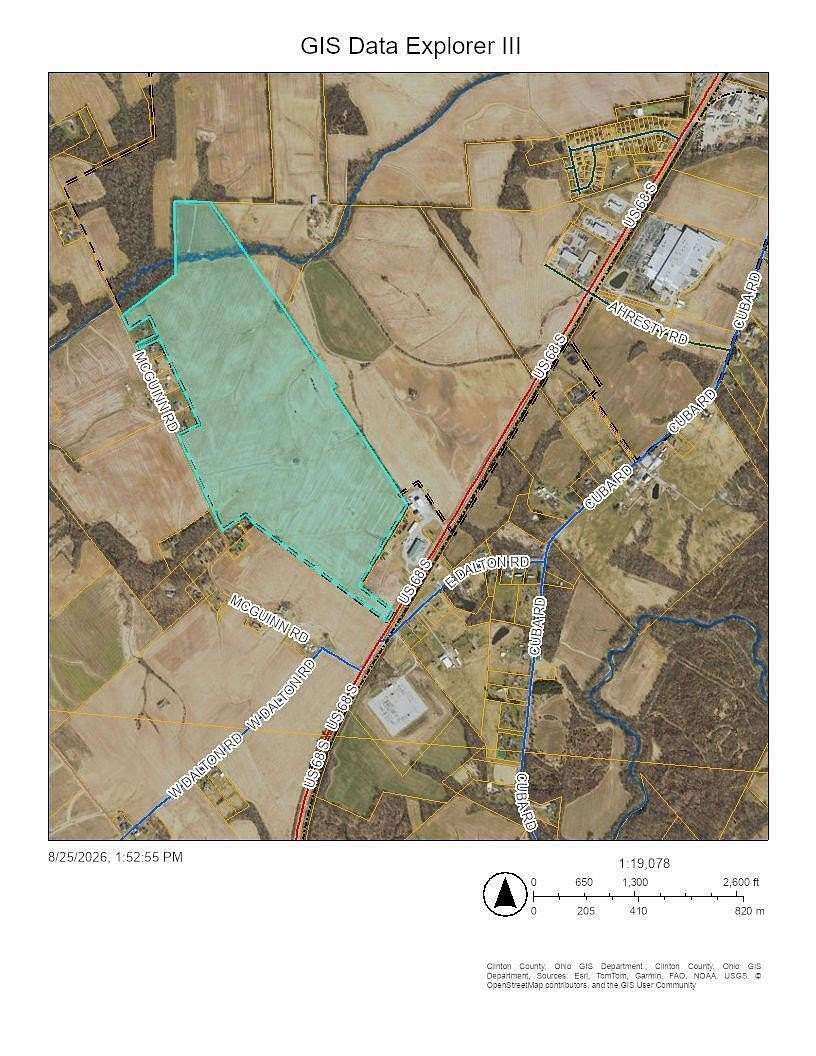 309 Acres of Land for Sale in Wilmington, Ohio