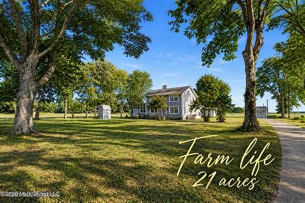 21 Acres of Land with Home for Sale in Lake Cormorant, Mississippi