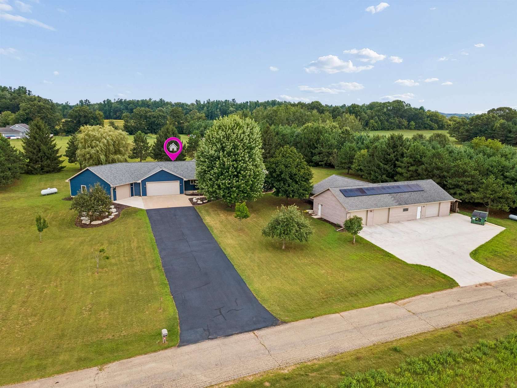 2.9 Acres of Land with Home for Sale in Fremont, Wisconsin