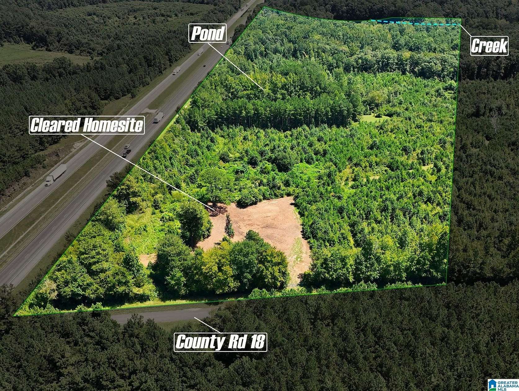 21.7 Acres of Land for Sale in Heflin, Alabama