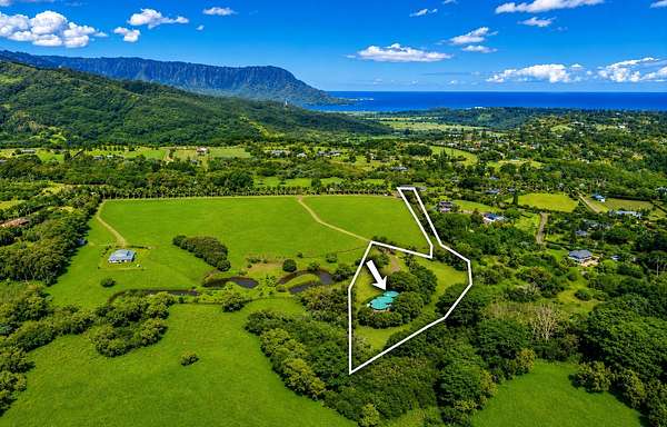 4 Acres of Land with Home for Sale in Princeville, Hawaii
