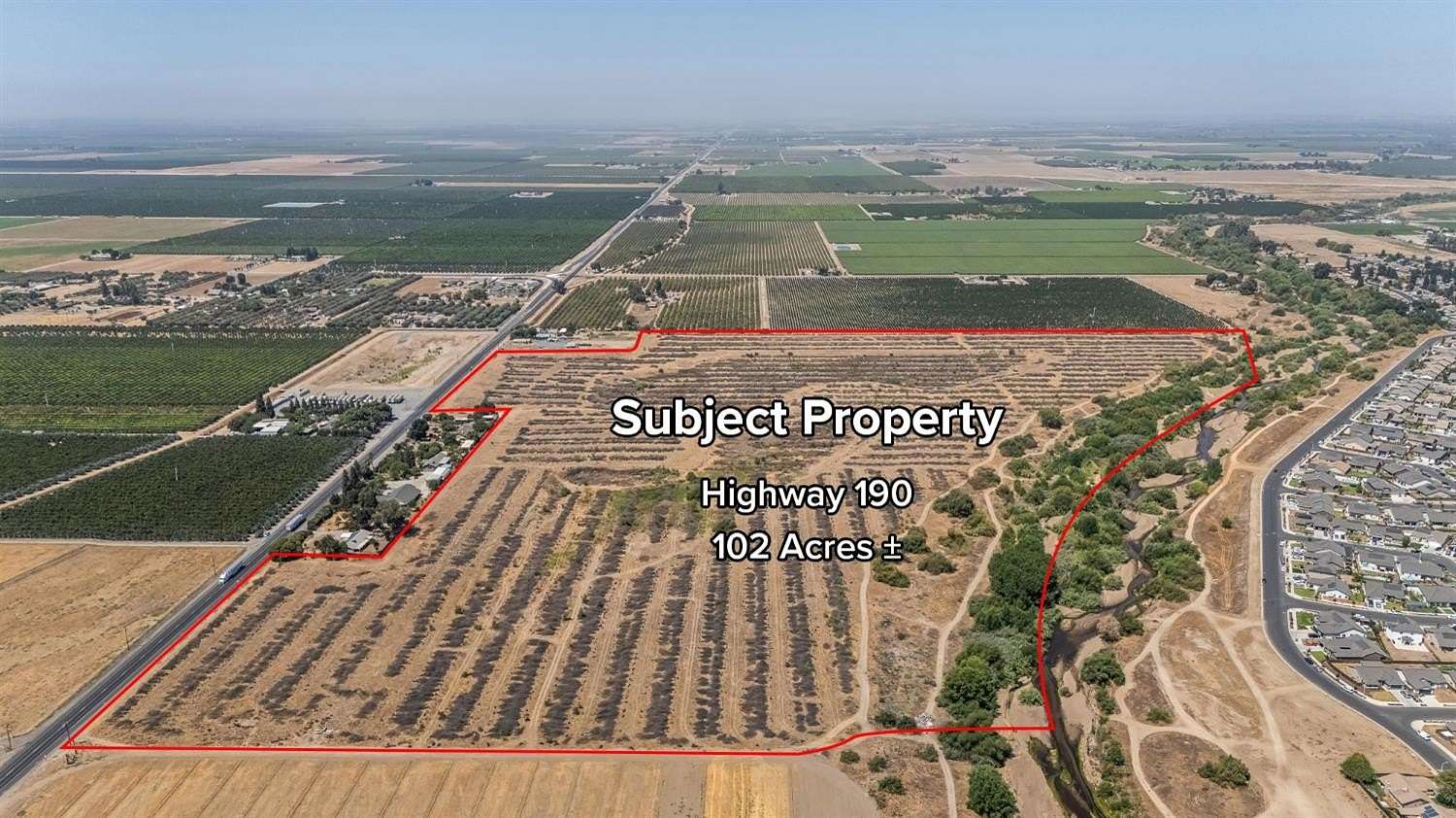 103 Acres of Mixed-Use Land for Sale in Porterville, California