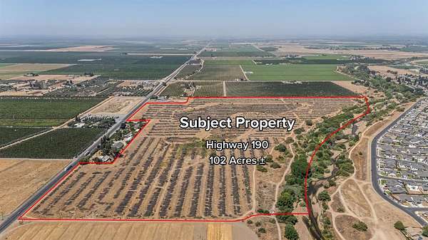 103 Acres of Mixed-Use Land for Sale in Porterville, California
