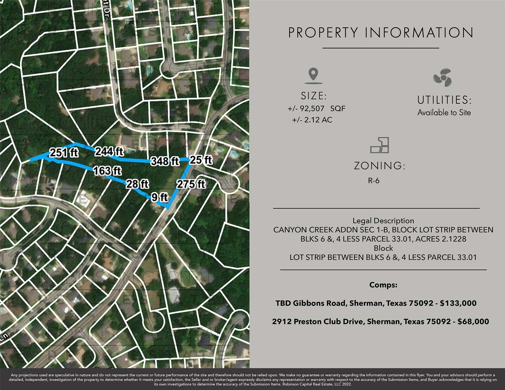 2.12 Acres of Residential Land for Sale in Sherman, Texas