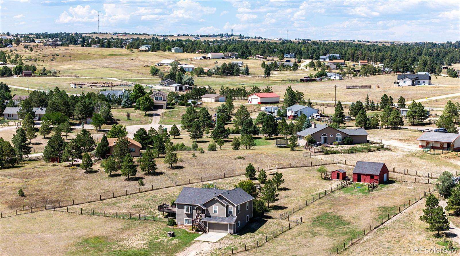 2 Acres of Land with Home for Sale in Elizabeth, Colorado