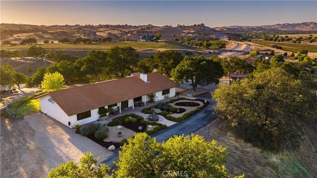 2.5 Acres of Land with Home for Sale in Paso Robles, California