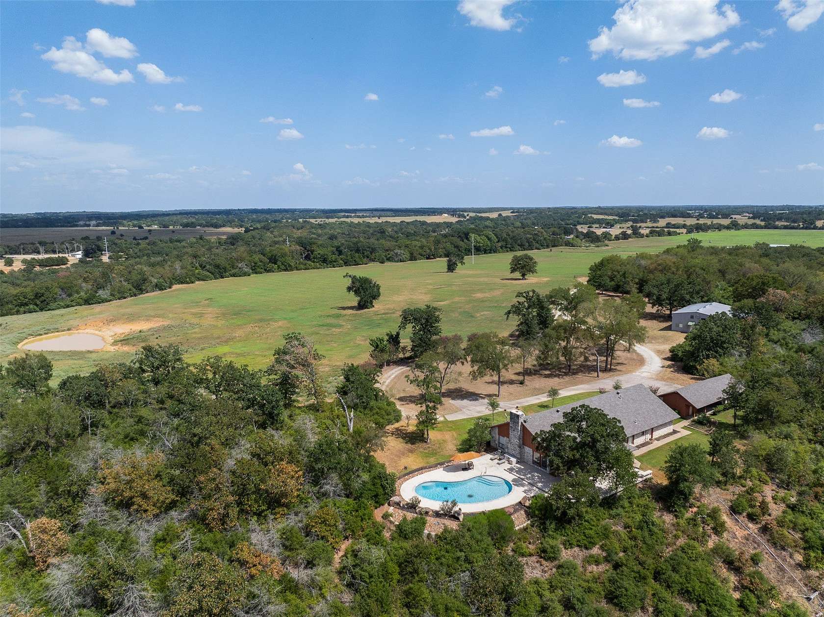 99.2 Acres of Land with Home for Sale in Franklin, Texas